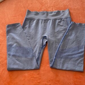 Pink Active Light Blue leggings. Never worn has small defect on leg from hanger.